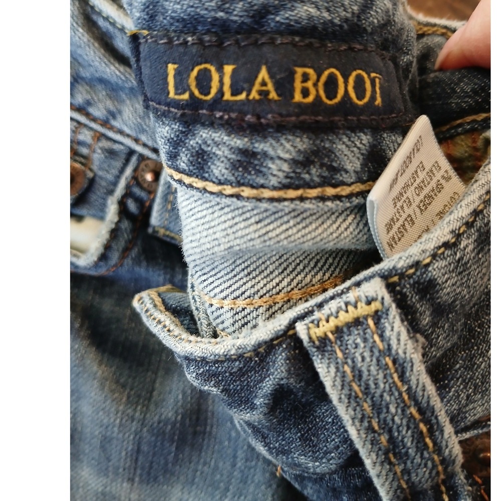 Y2k Lucky Brand Lola Boot Jeans Womens Denim Medium Wash Bootcut 6/28 - Picture 7 of 10